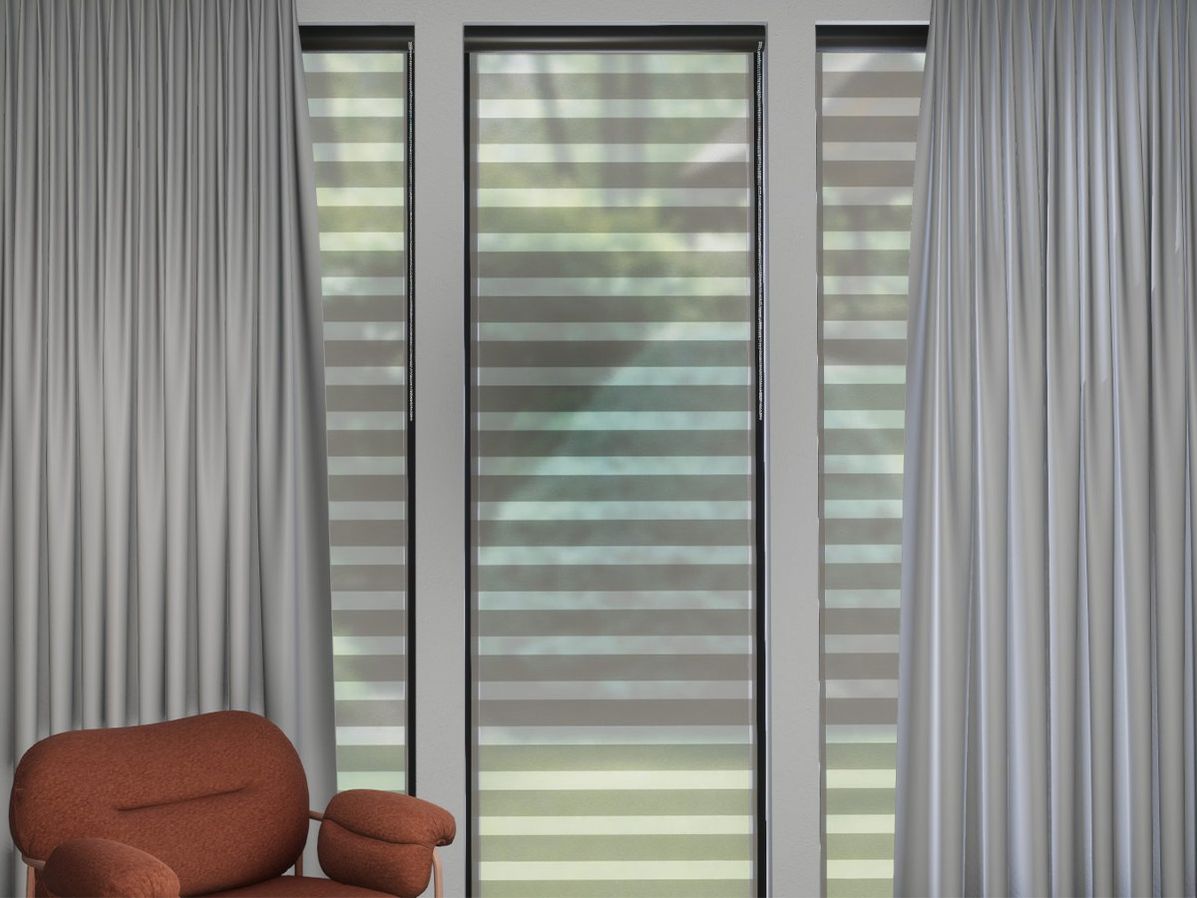 Duo-rolgordijn R-line crème