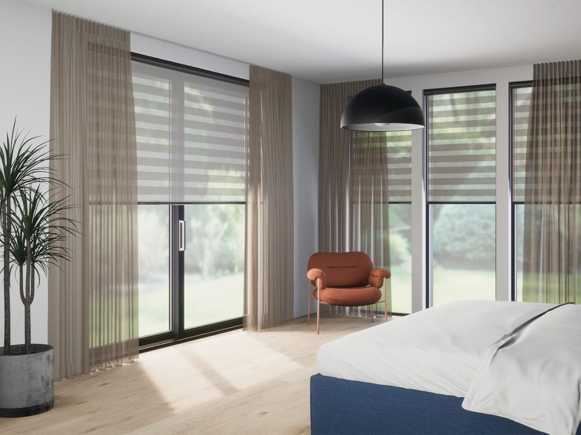 Duo-rolgordijn R-line crème