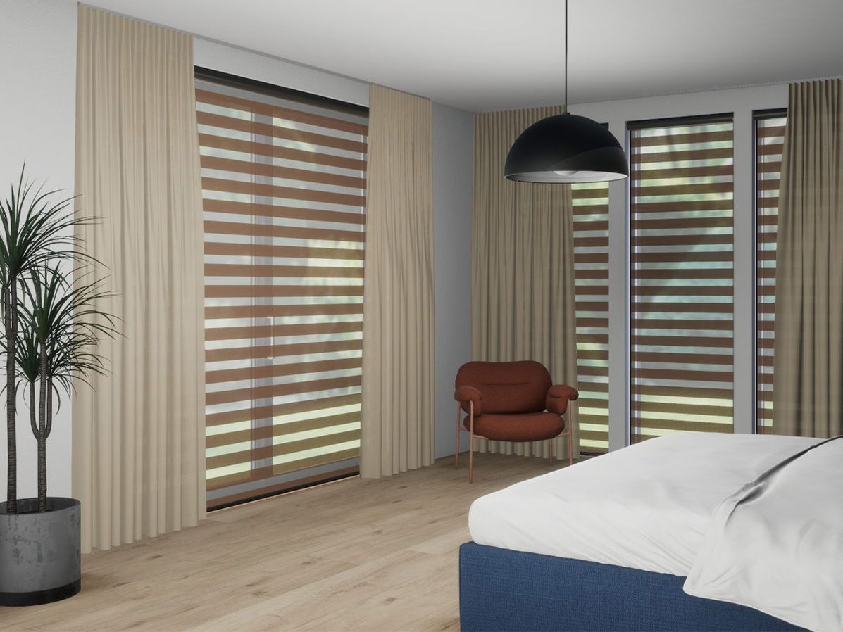 Duo-rolgordijn R-line lavendel