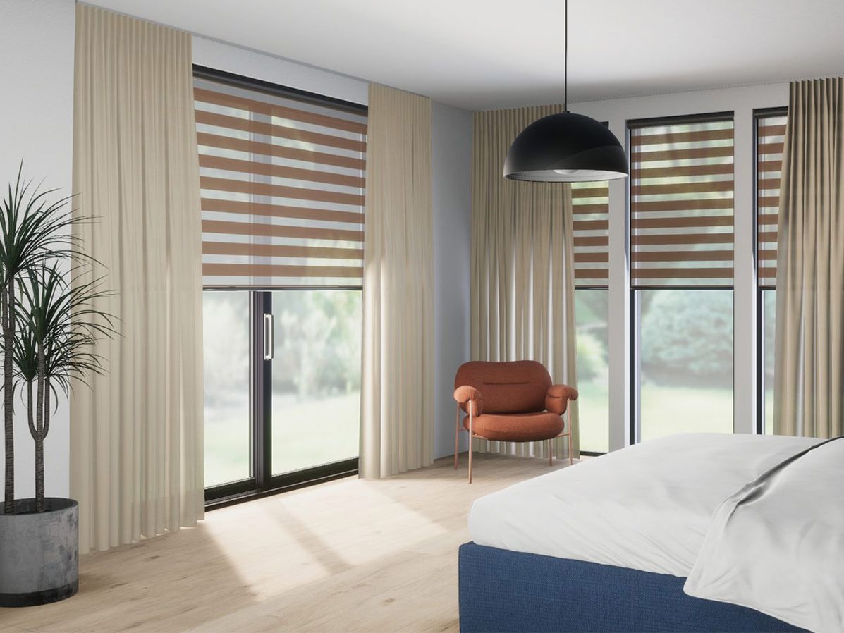 Duo-rolgordijn R-line lavendel