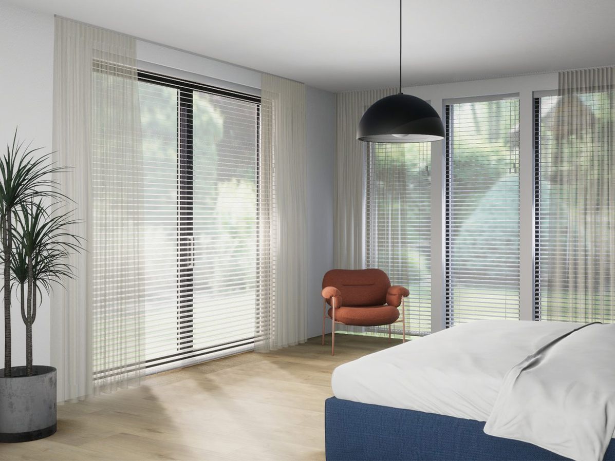 Houten jaloezie R-line | Wit