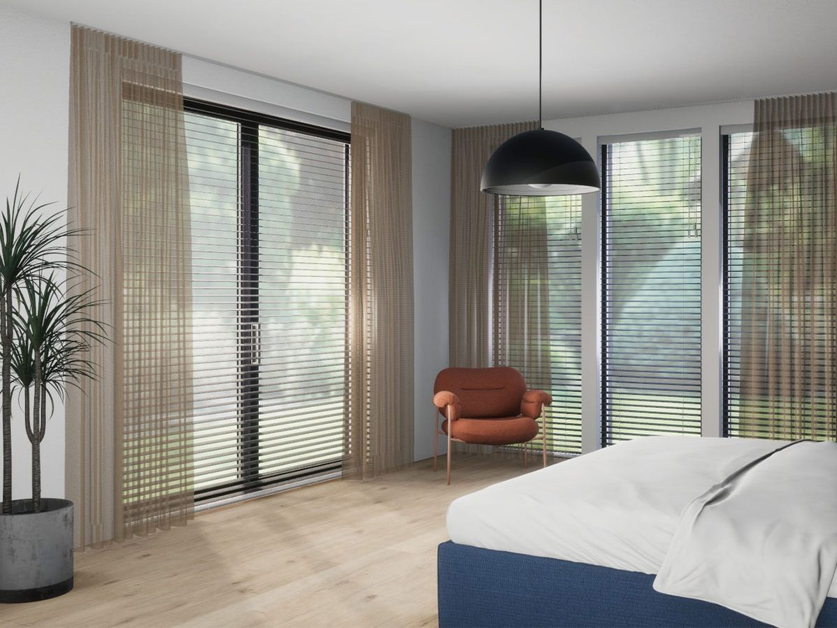 Houten jaloezie R-line | Antraciet