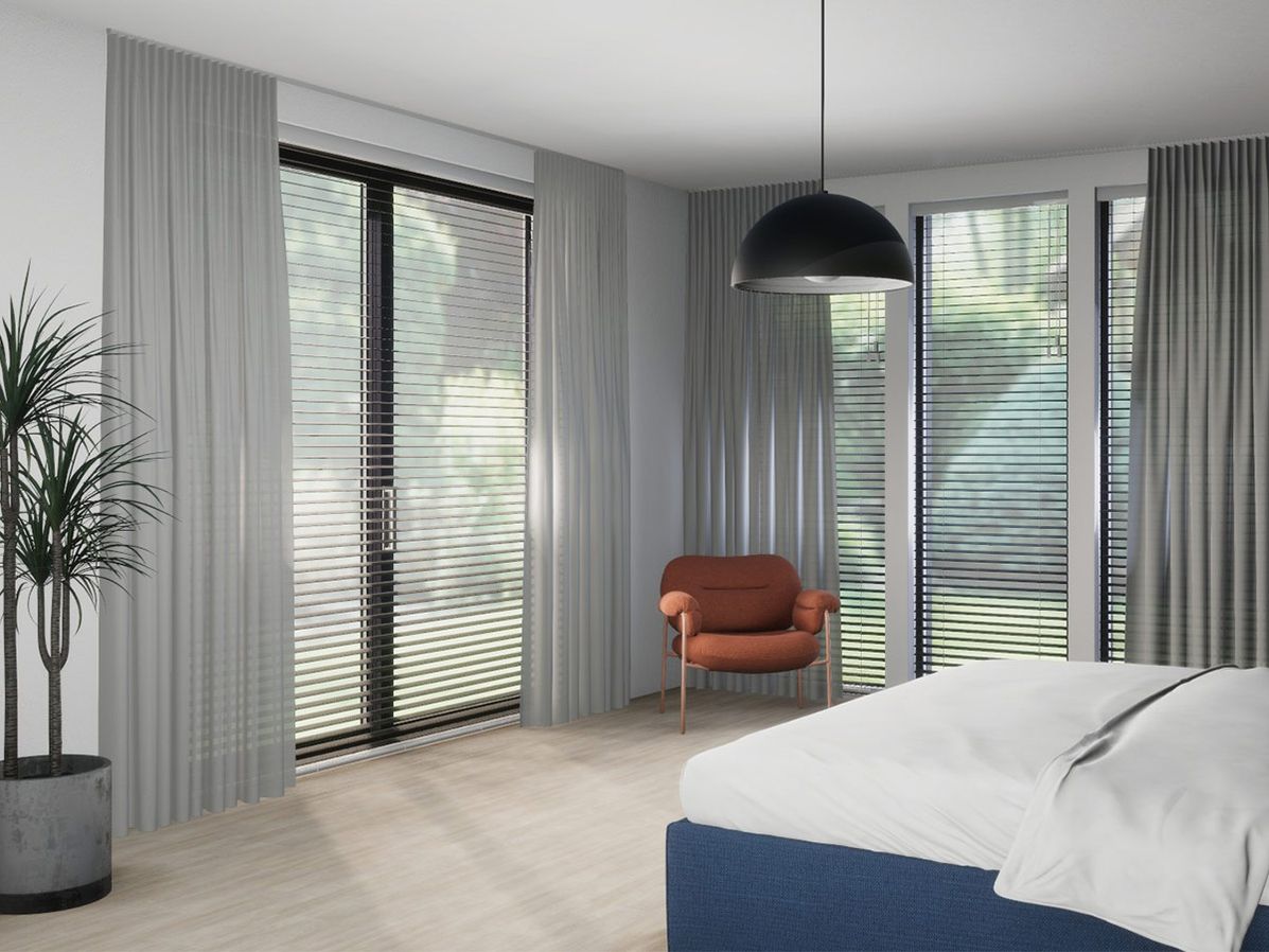 Houten jaloezie R-line | Zwart