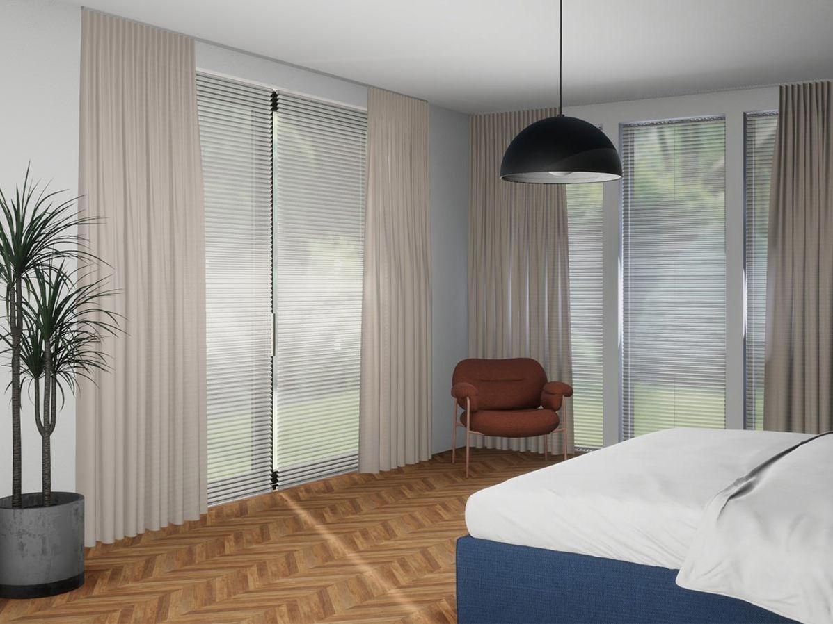 Plisségordijn R-line crème