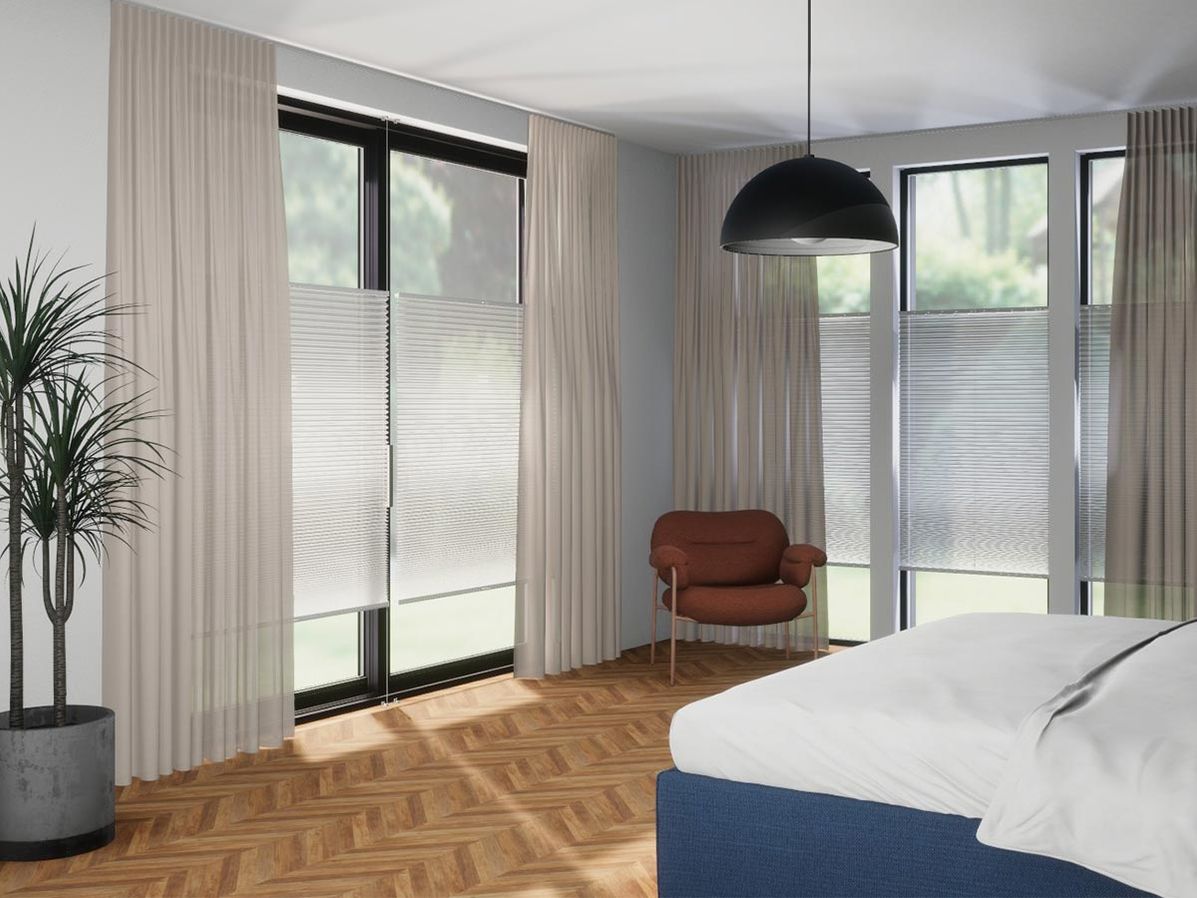 Plisségordijn R-line crème