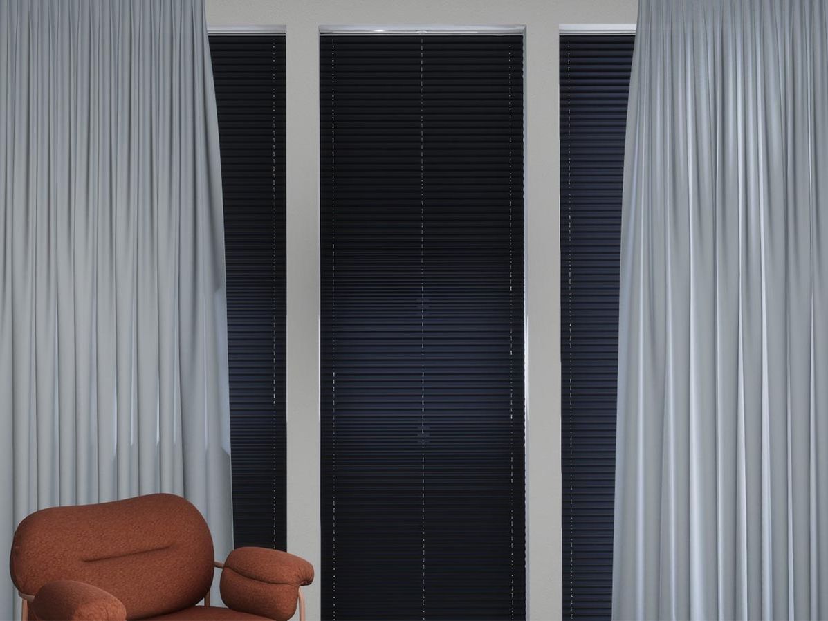 Plisségordijn R-line | Marineblauw