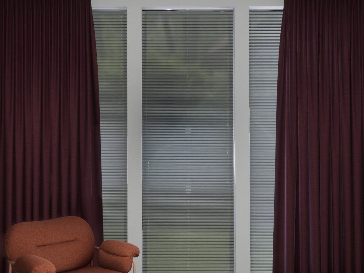 Plisségordijn R-line | Grijs linnen