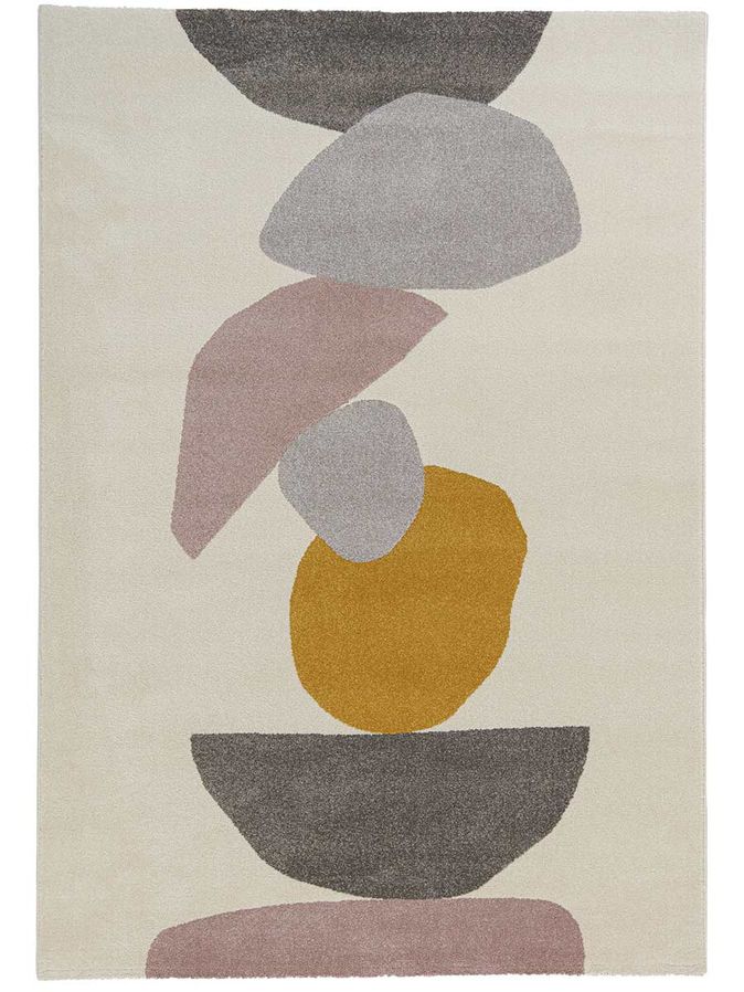 Vloerkleed Sevilla grijs/roze