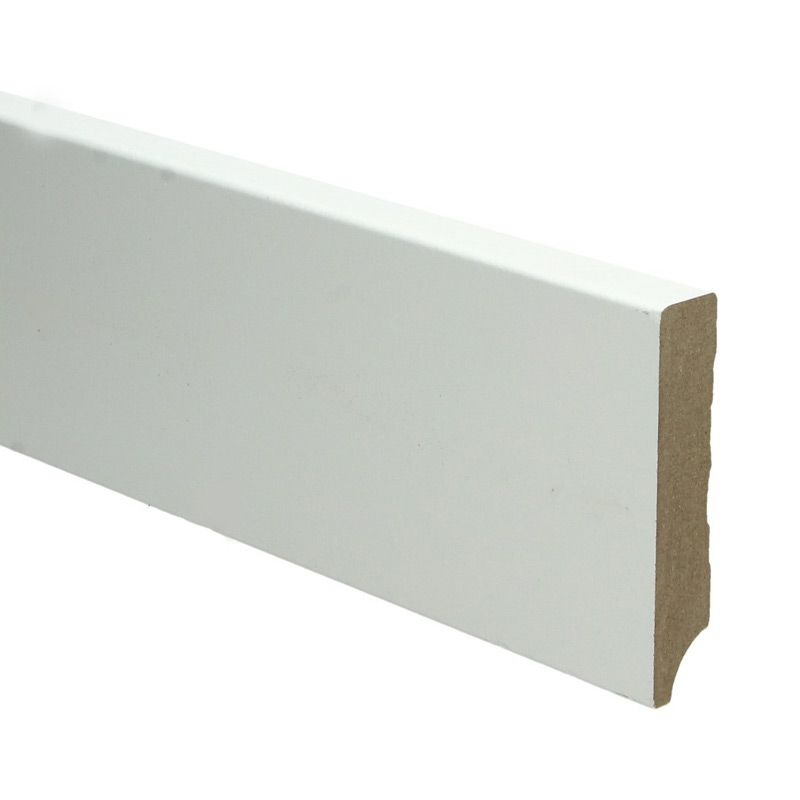 Hoge plint Modern wit