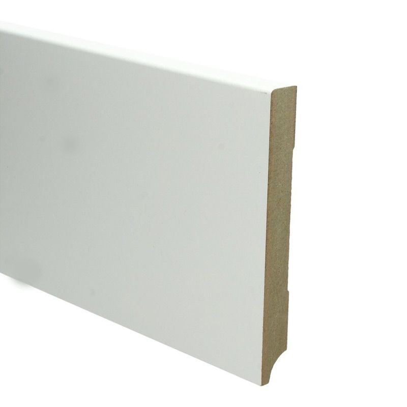 Hoge plint Modern wit