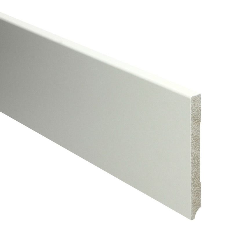 Hoge plint Modern crèmewit