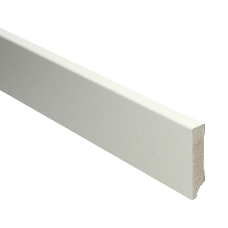 Hoge plint Modern crèmewit