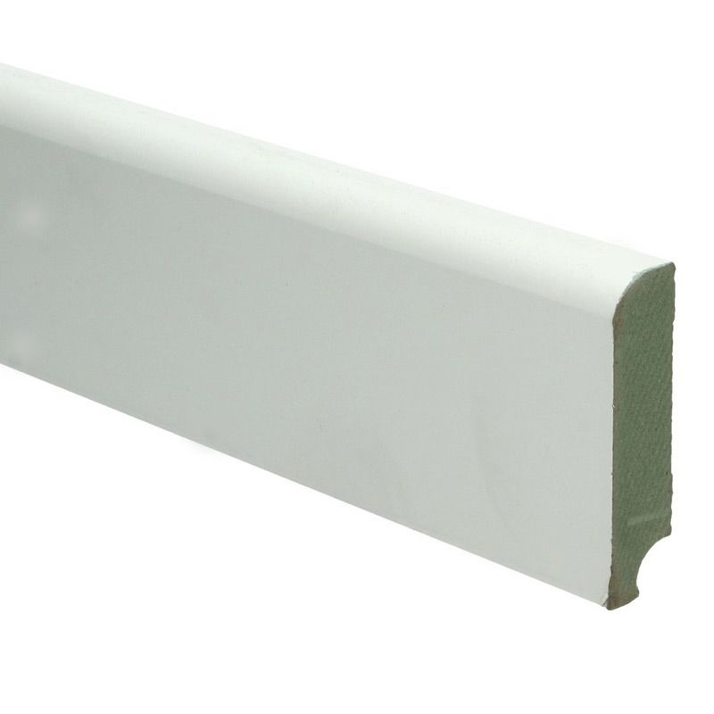 Hoge plint koloniaal wit