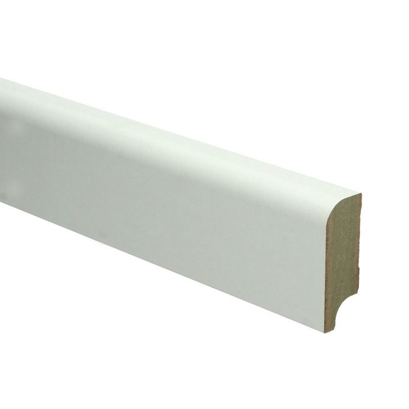 Hoge plint koloniaal wit