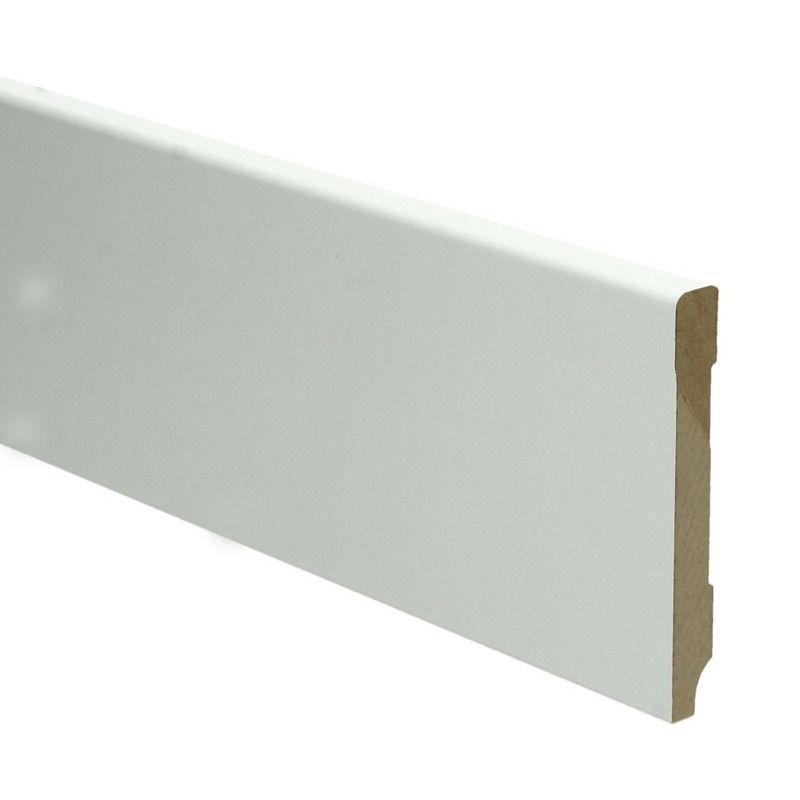 Hoge plint Modern wit