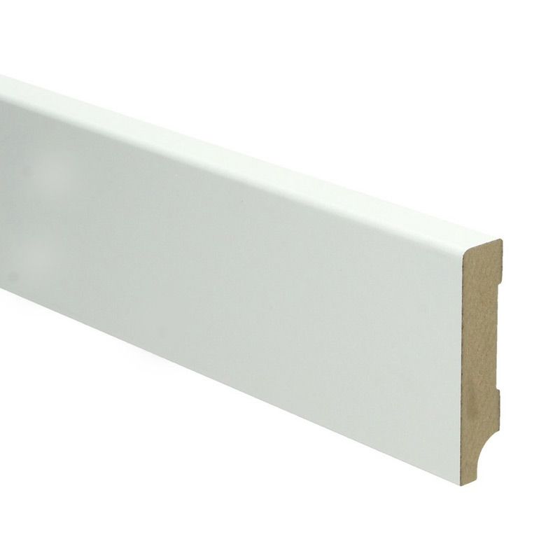 Hoge plint Modern wit 