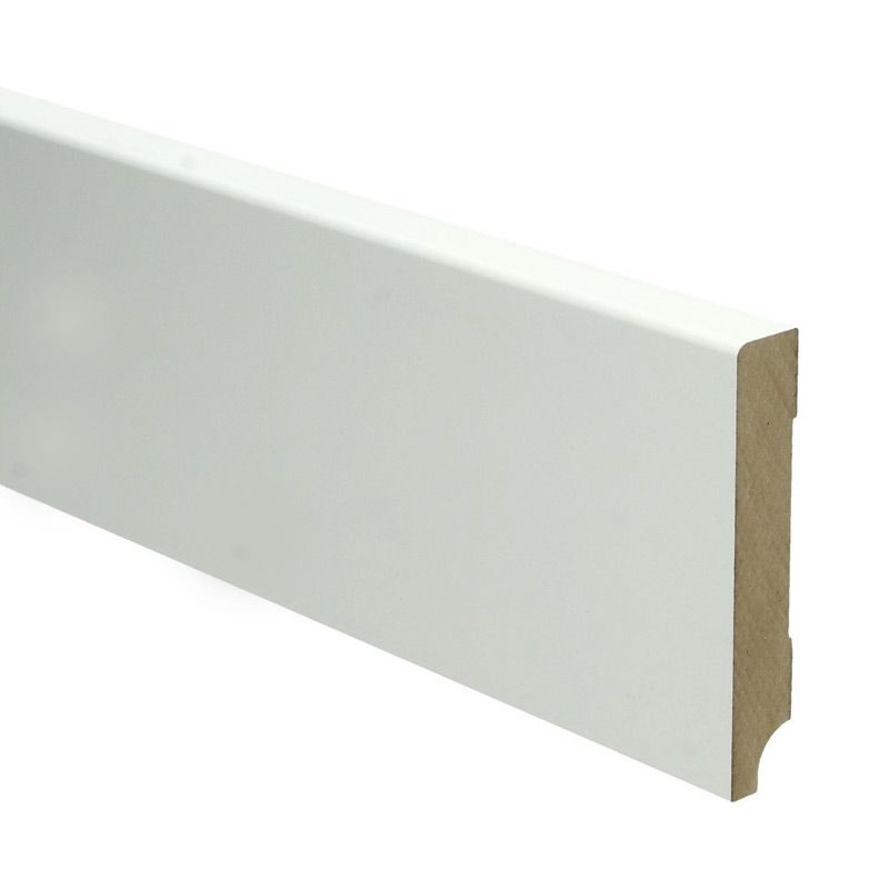 Hoge plint Modern wit