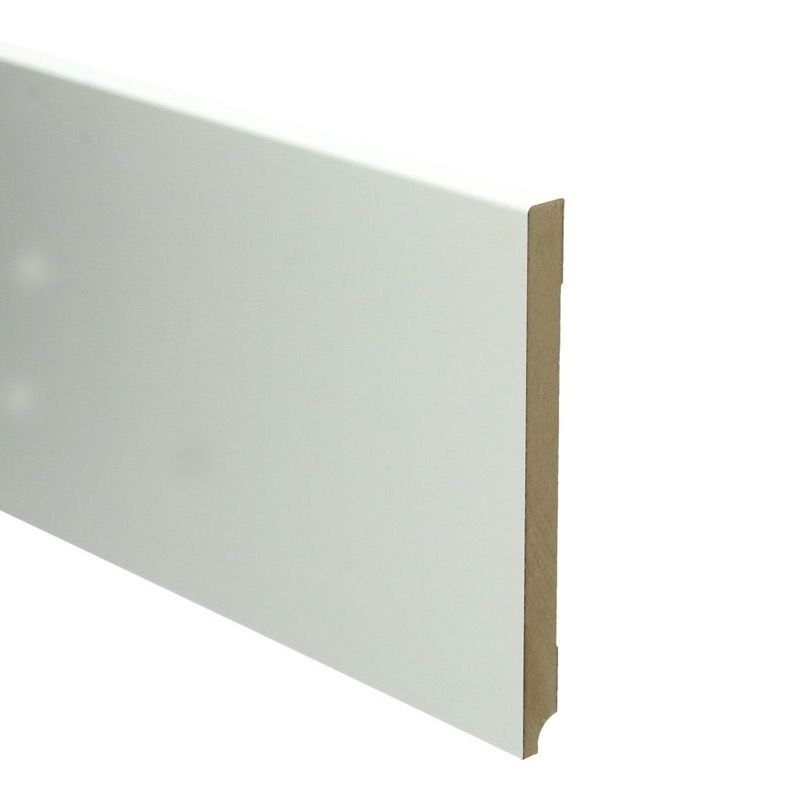 Hoge plint Modern wit