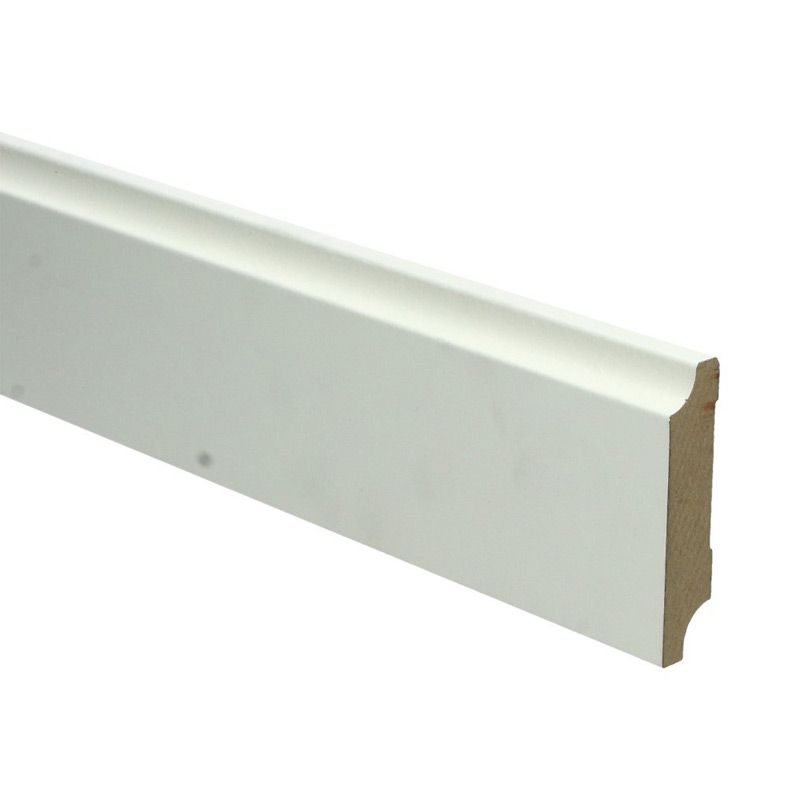 Hoge plint Retro wit