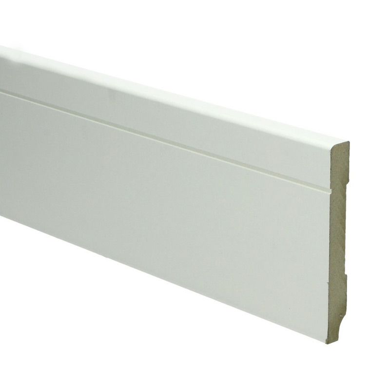 Hoge plint Tijdloos wit