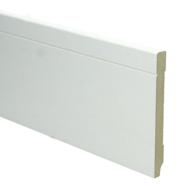 Hoge plint Modern wit