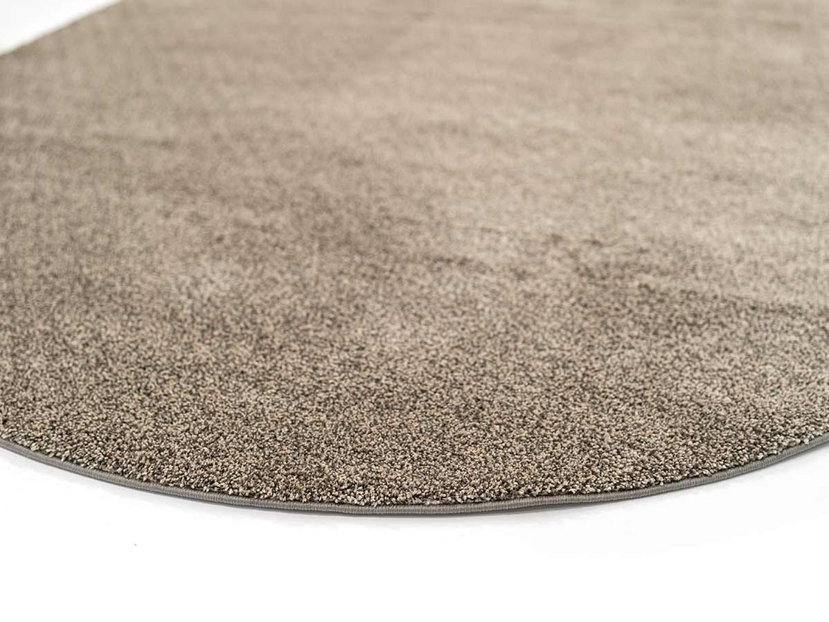 Vloerkleed Softness ovaal uni grey/beige