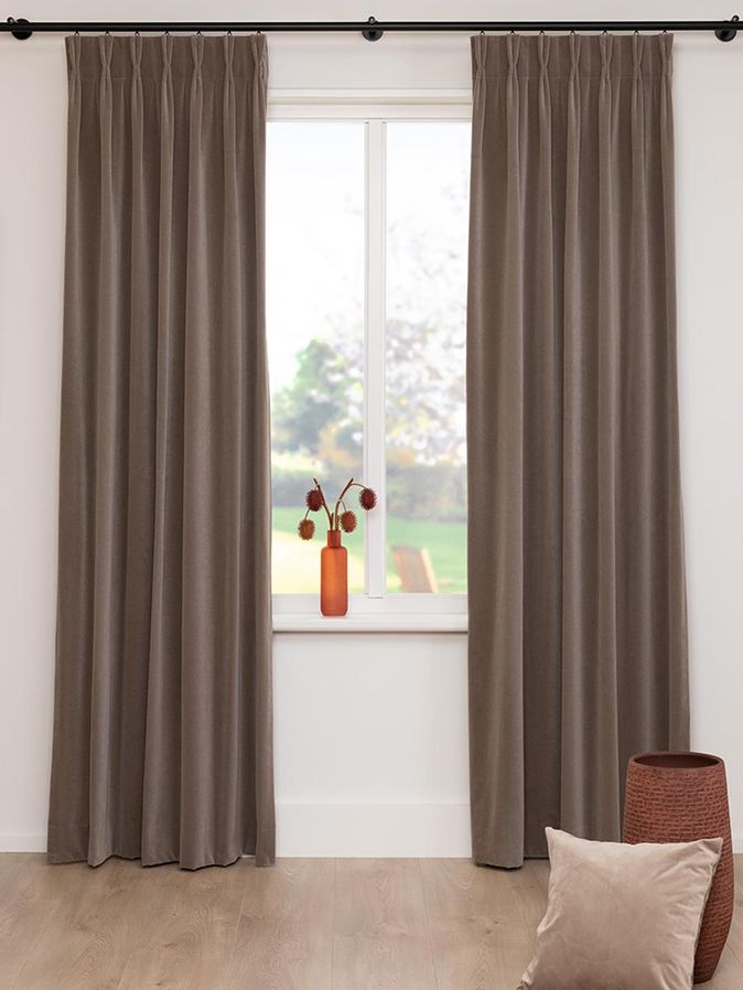 Gordijn Superior velours vlas