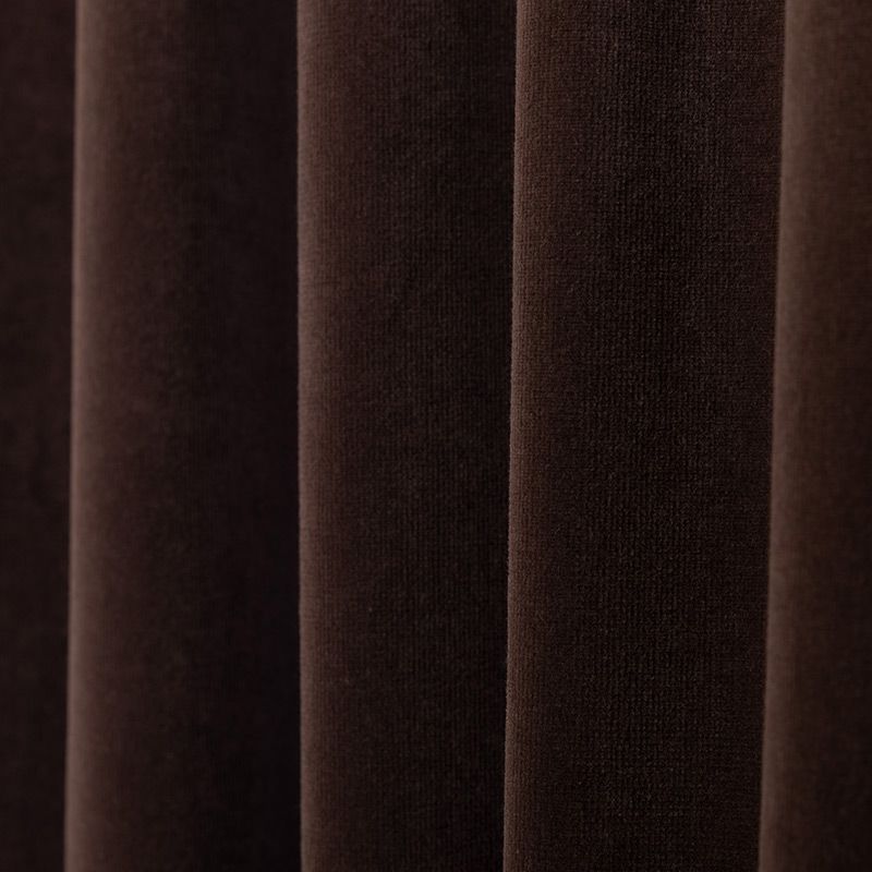 Gordijn Superior velours taupe