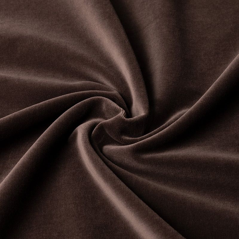 Gordijn Superior velours taupe