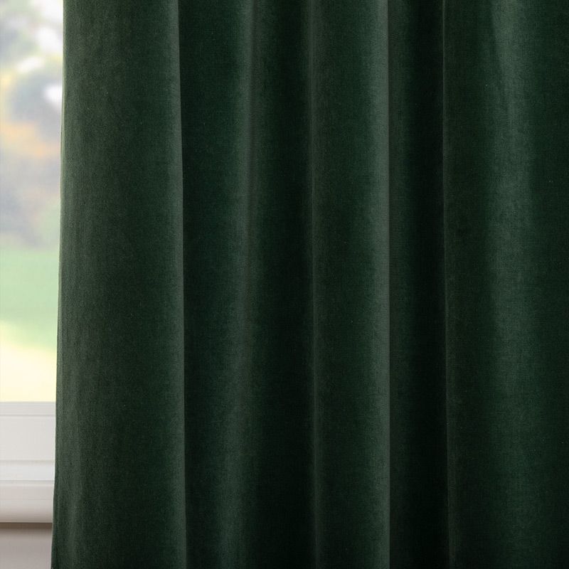 Gordijn Superior velours biljartgroen