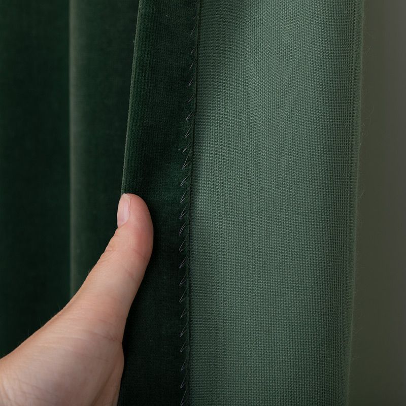 Gordijn Superior velours biljartgroen