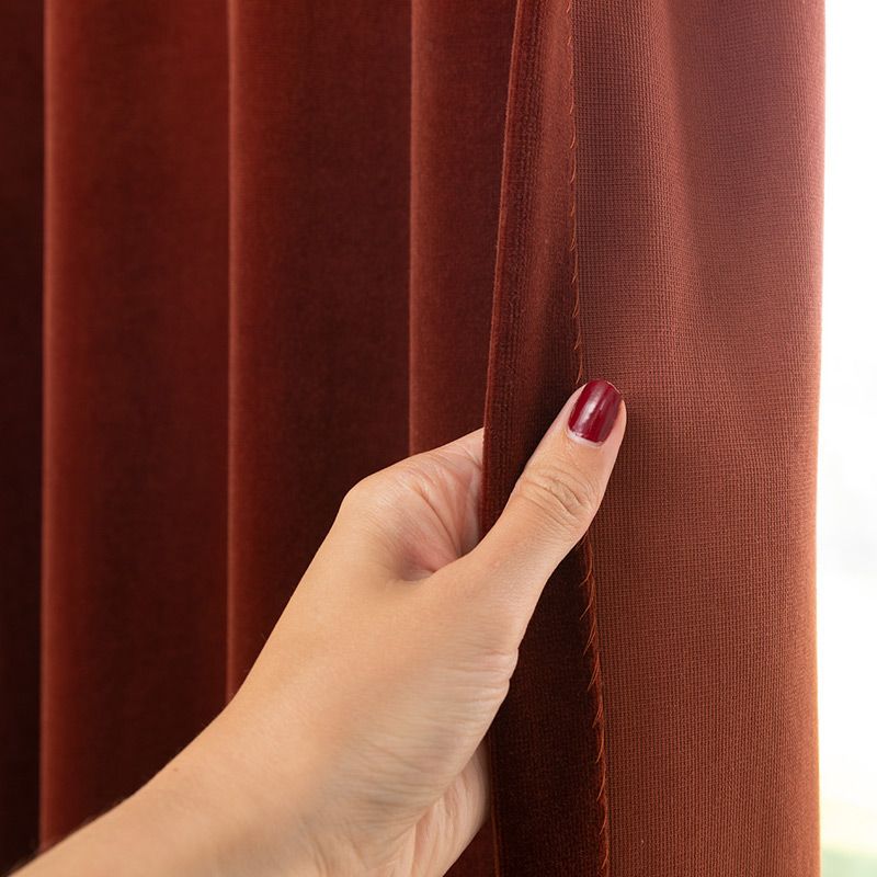 Gordijn Superior velous warmbruin