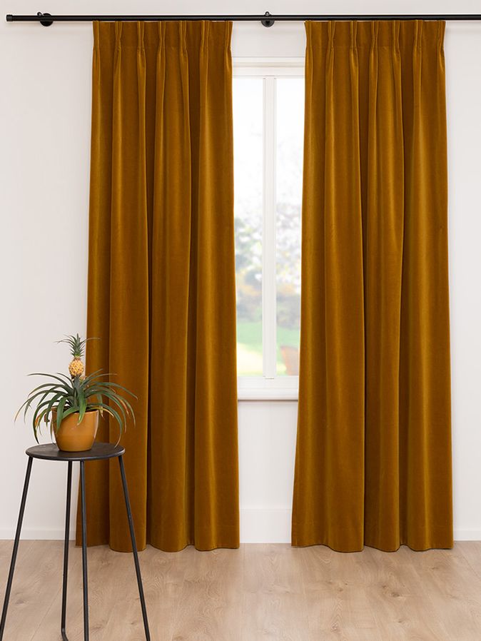 Gordijn Superior velours kiwi