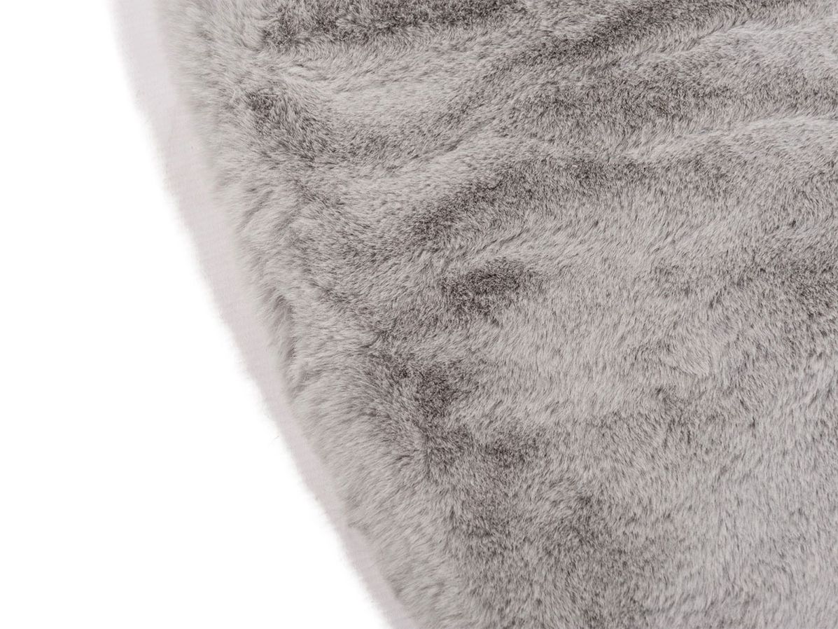 Vloerkleed Plush rond creme