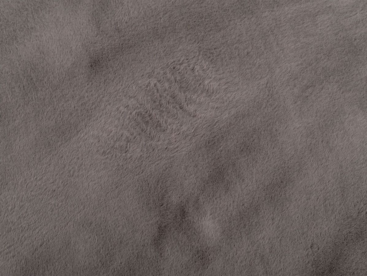 Vloerkleed Plush rond grijs