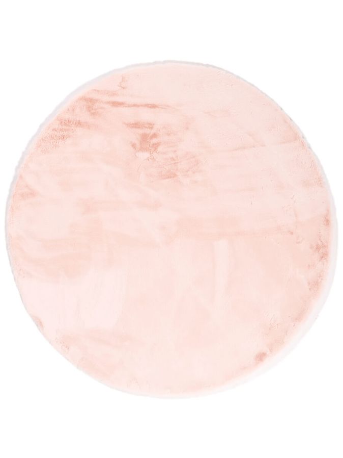Vloerkleed Plush rond roze