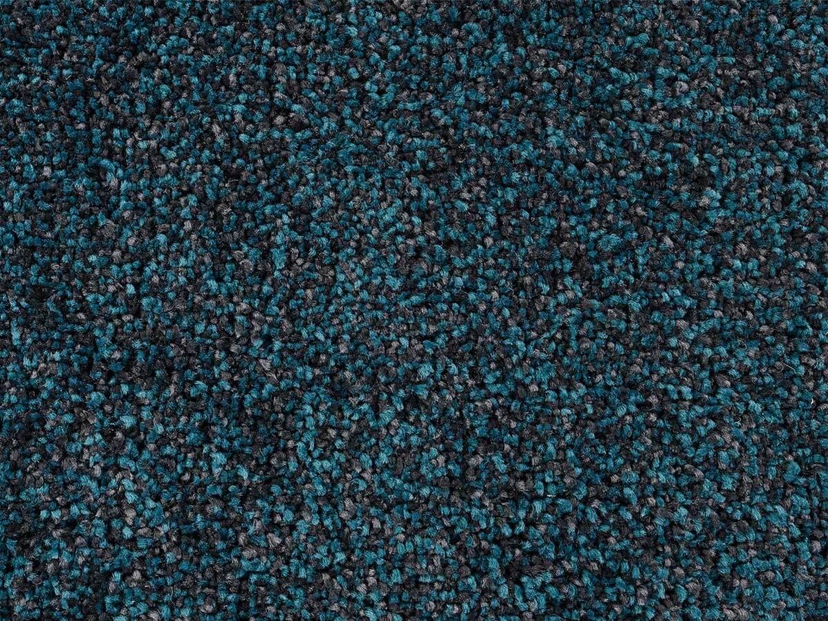 Vloerkleed Softness Uni peacock blue