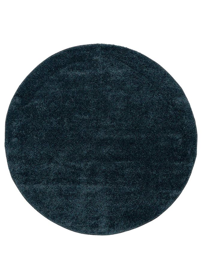 Vloerkleed Softness rond peacock antraciet