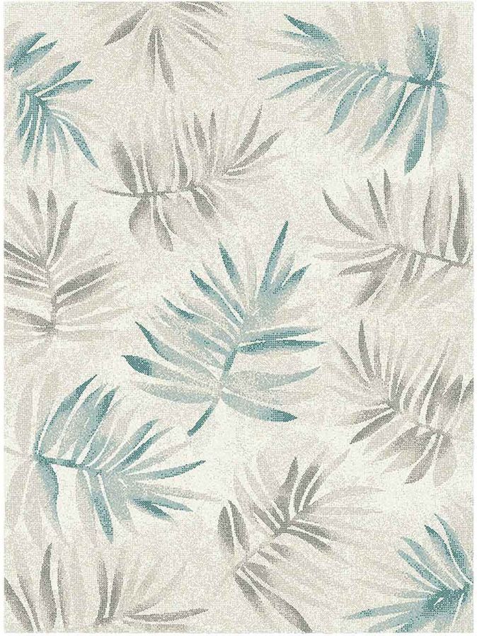 Vloerkleed Softness cream blue