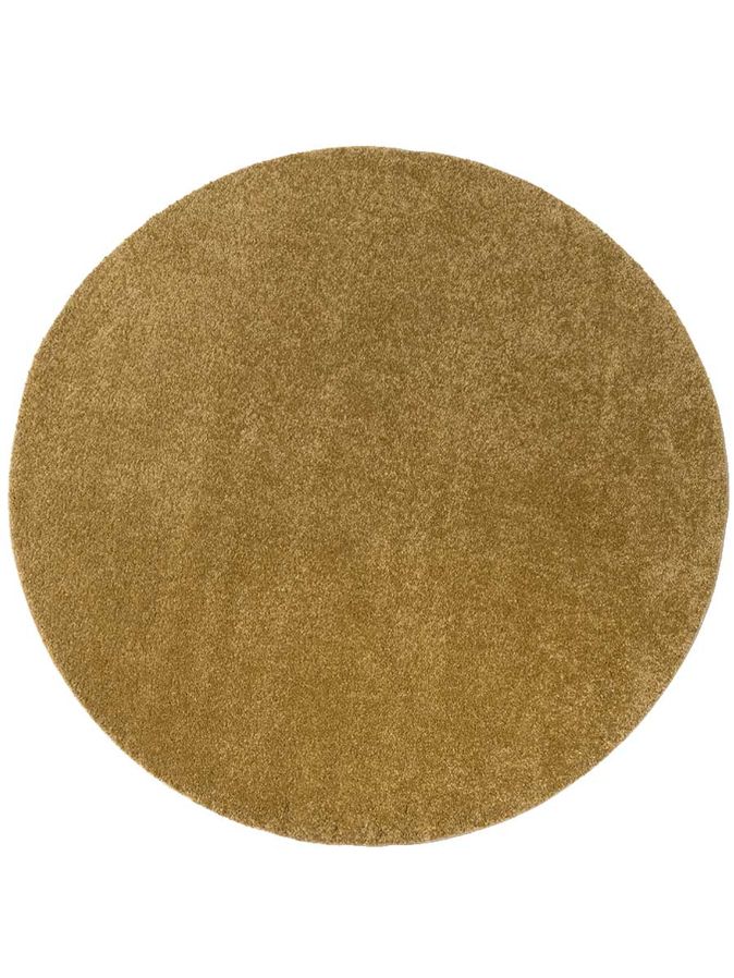 Vloerkleed Softness rond autumn gold