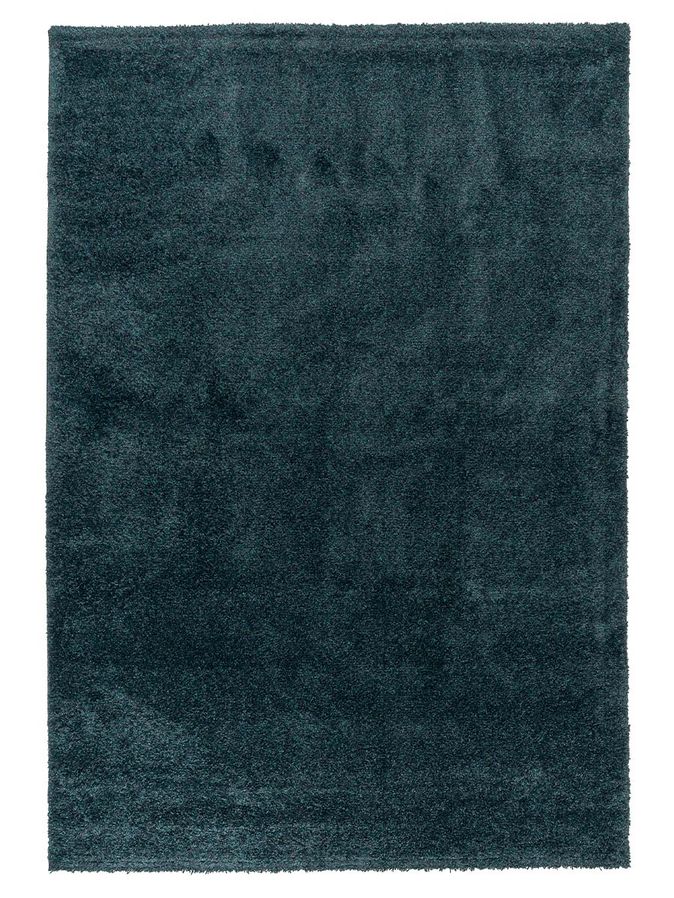 Vloerkleed Softness Uni peacock blue