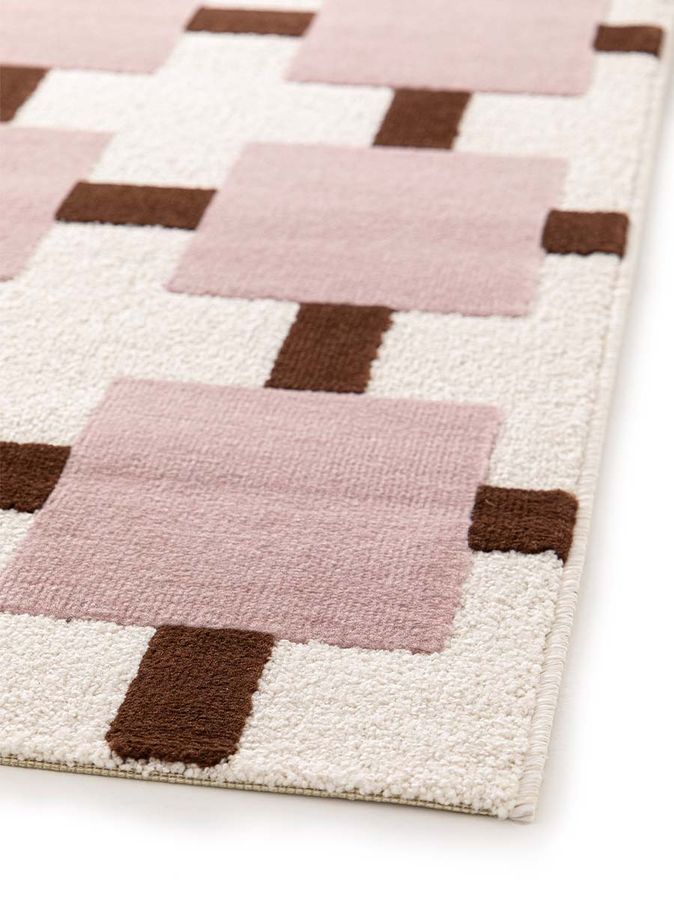 Vloerkleed Cupido | roze-bruin
