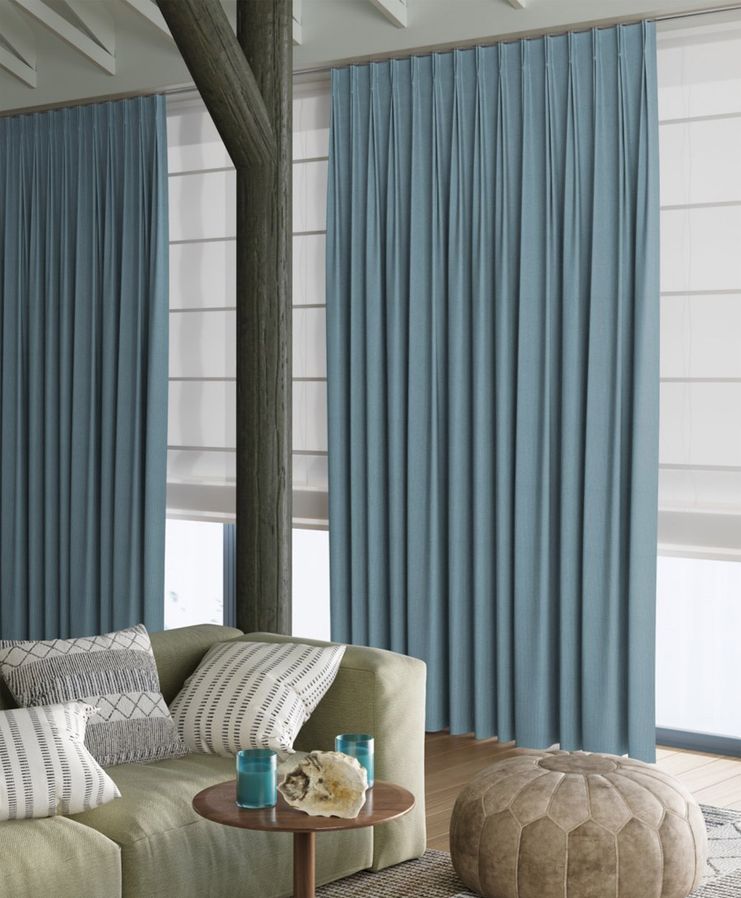 Gordijn Double Recycle petrol