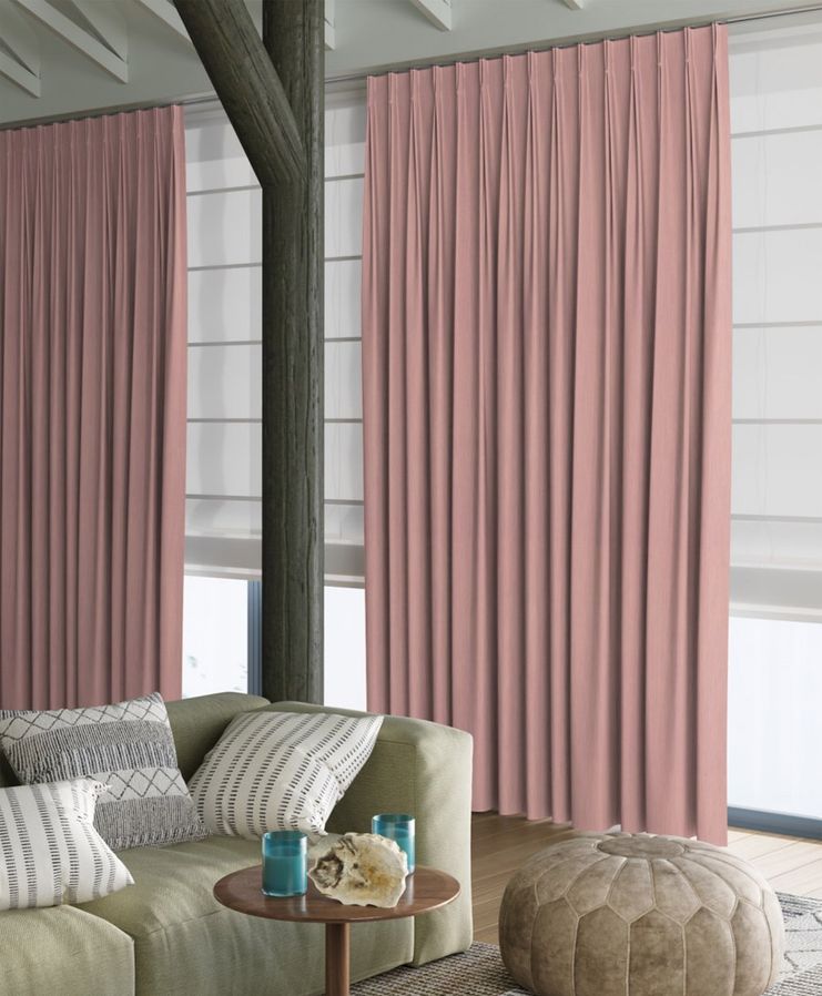 Gordijn Nuancer oud roze