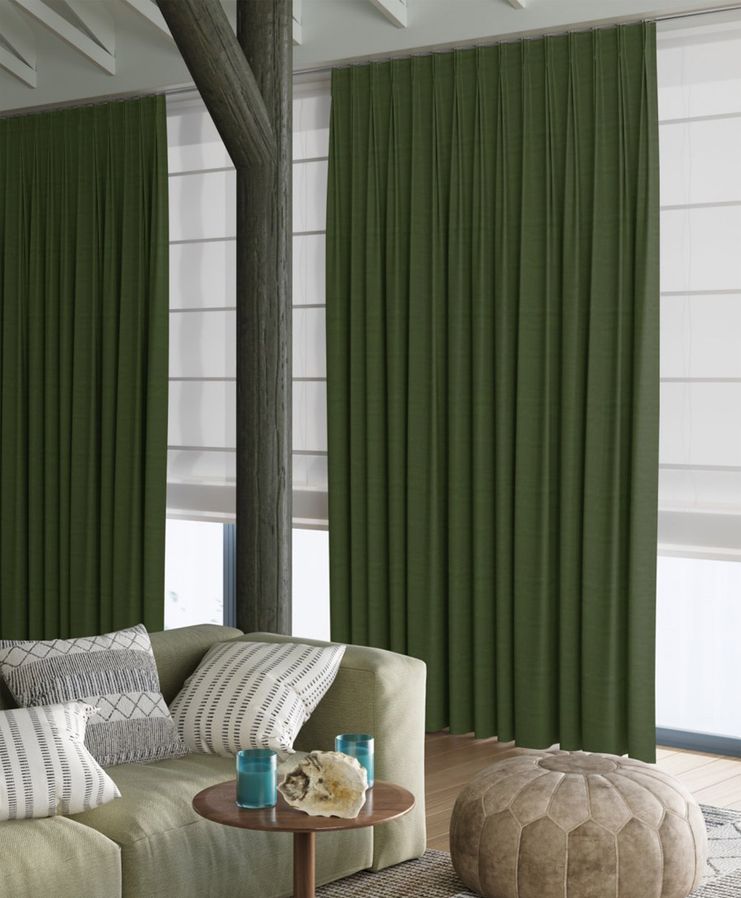 Gordijn Superior velours groen