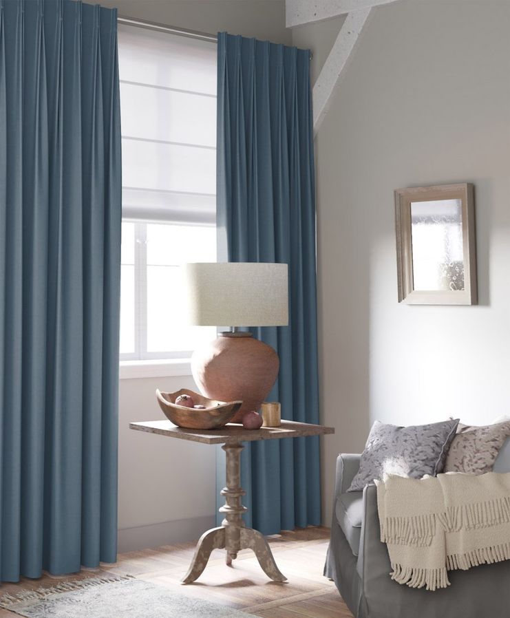 Gordijn Superior velours petrol