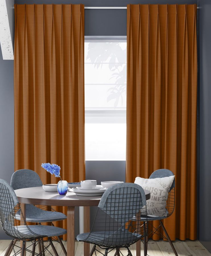 Gordijn Superior velours oranje