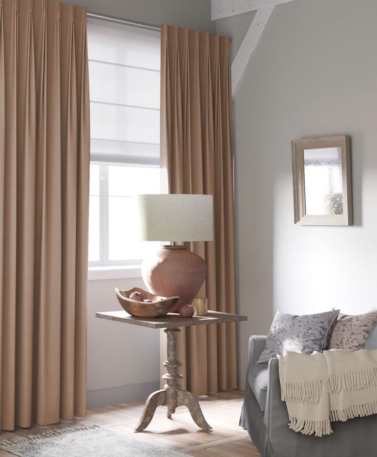 Gordijn Superior velours meloen