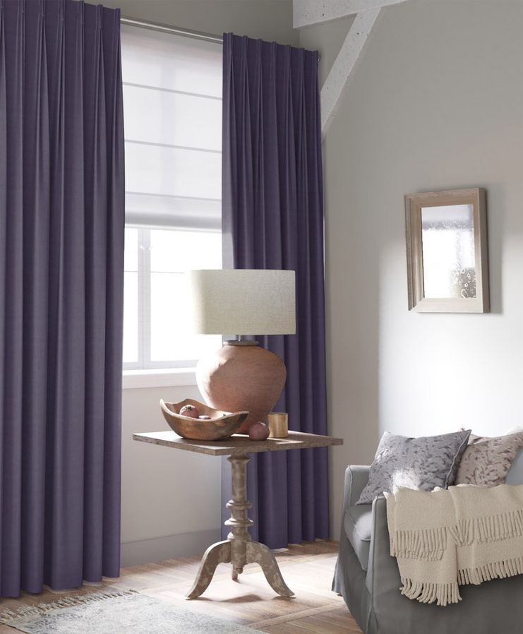 Gordijn Superior velours violet