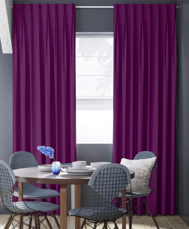 Gordijn Superior velours cyclaam